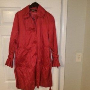 DKNY Cranberry Evening Trench Coat